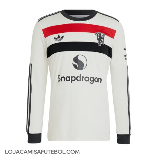 Camisa de Futebol Manchester United Equipamento Alternativo 2024-25 Manga Comprida